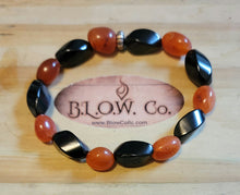 Load image into Gallery viewer, Shungite and Carnelian Custom B.L.O.W. Co Bracelet