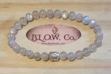Load image into Gallery viewer, Silver Moonstone Custom Bracelet 8mm