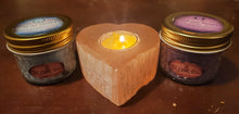 Load image into Gallery viewer, Orange Selenite 4" Heart Shaped Tealight Candle Holder
