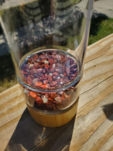 Load image into Gallery viewer, B.L.O.W. Co. Red Jasper Glass Water Bottle