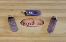 Load image into Gallery viewer, Amethyst 1.5" Point Necklace