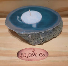 Load image into Gallery viewer, Blue Agate tealight holder