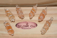Load image into Gallery viewer, Citrine Silver Coil Wrapped Pendant