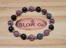 Load image into Gallery viewer, Lepidolite and Sodalite for Bi-Polar disorder 8mm