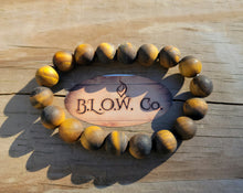 Load image into Gallery viewer, Matte Tigers Eye Bracelet