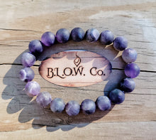 Load image into Gallery viewer, Matte Amethyst Bracelet