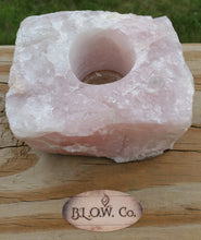 Load image into Gallery viewer, Rose Quartz Tea Light Holder