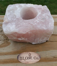 Load image into Gallery viewer, Rose Quartz Tea Light Holder