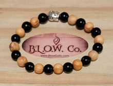 Load image into Gallery viewer, Shungite and Palo Santo Custom B.L.O.W. Co Bracelet