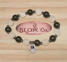 Load image into Gallery viewer, Shungite and Selenite Custom B.L.O.W. Co Bracelet