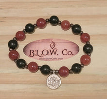 Load image into Gallery viewer, Shungite and Carnelian Custom B.L.O.W. Co Bracelet
