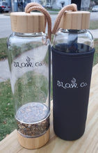 Load image into Gallery viewer, B.L.O.W. Co. Tigers Eye Glass Crystal Water Bottle