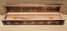 Load image into Gallery viewer, Wooden Seven Chakra Incence Box