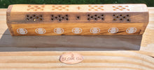 Load image into Gallery viewer, Wooden Hamsa Hand Incense Box