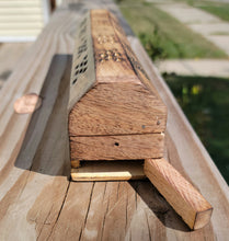 Load image into Gallery viewer, Wooden Seven Chakra Incence Box