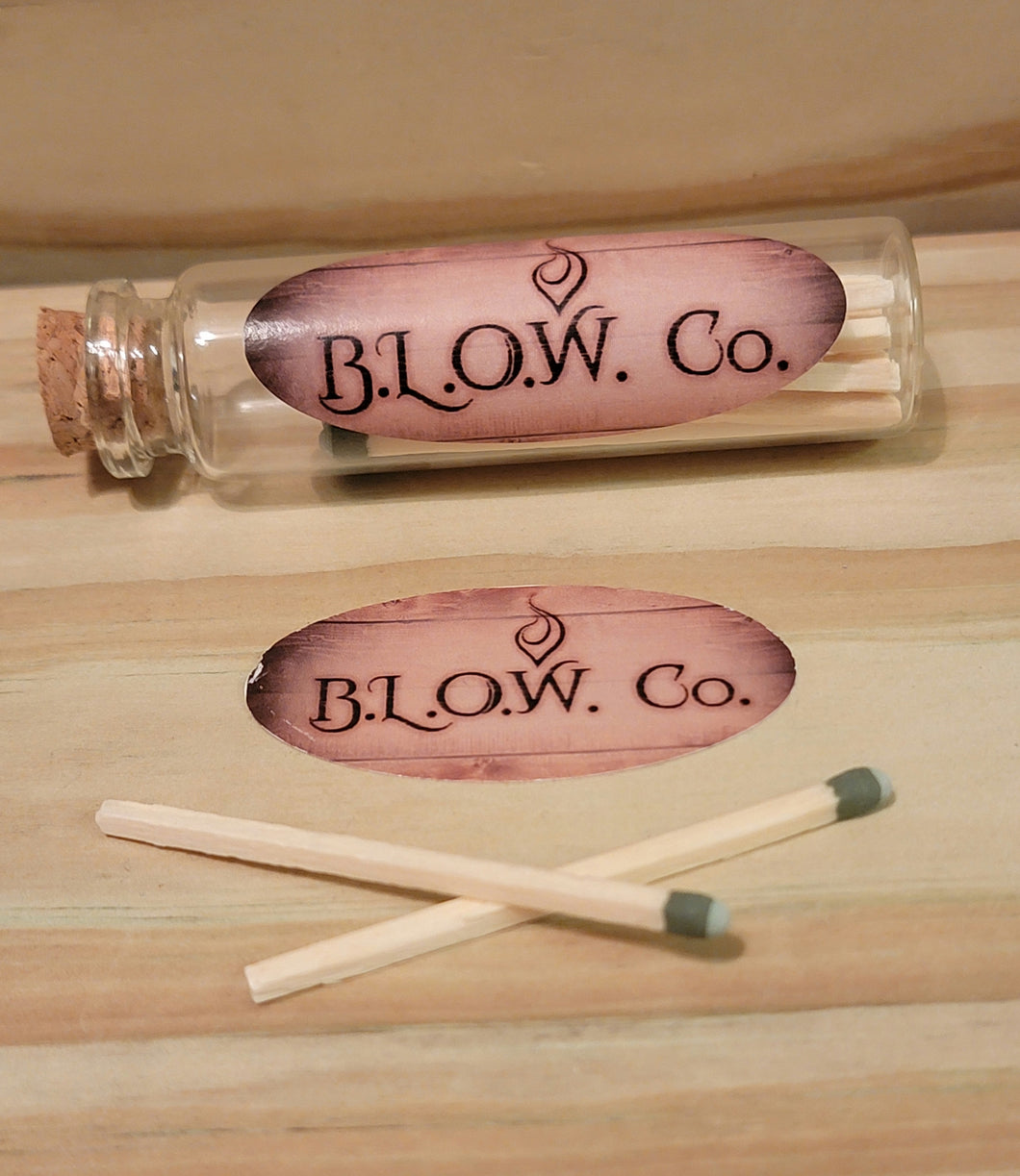 B.L.O.W. Co matches for candle lighting