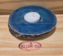 Load image into Gallery viewer, Blue Agate tealight holder
