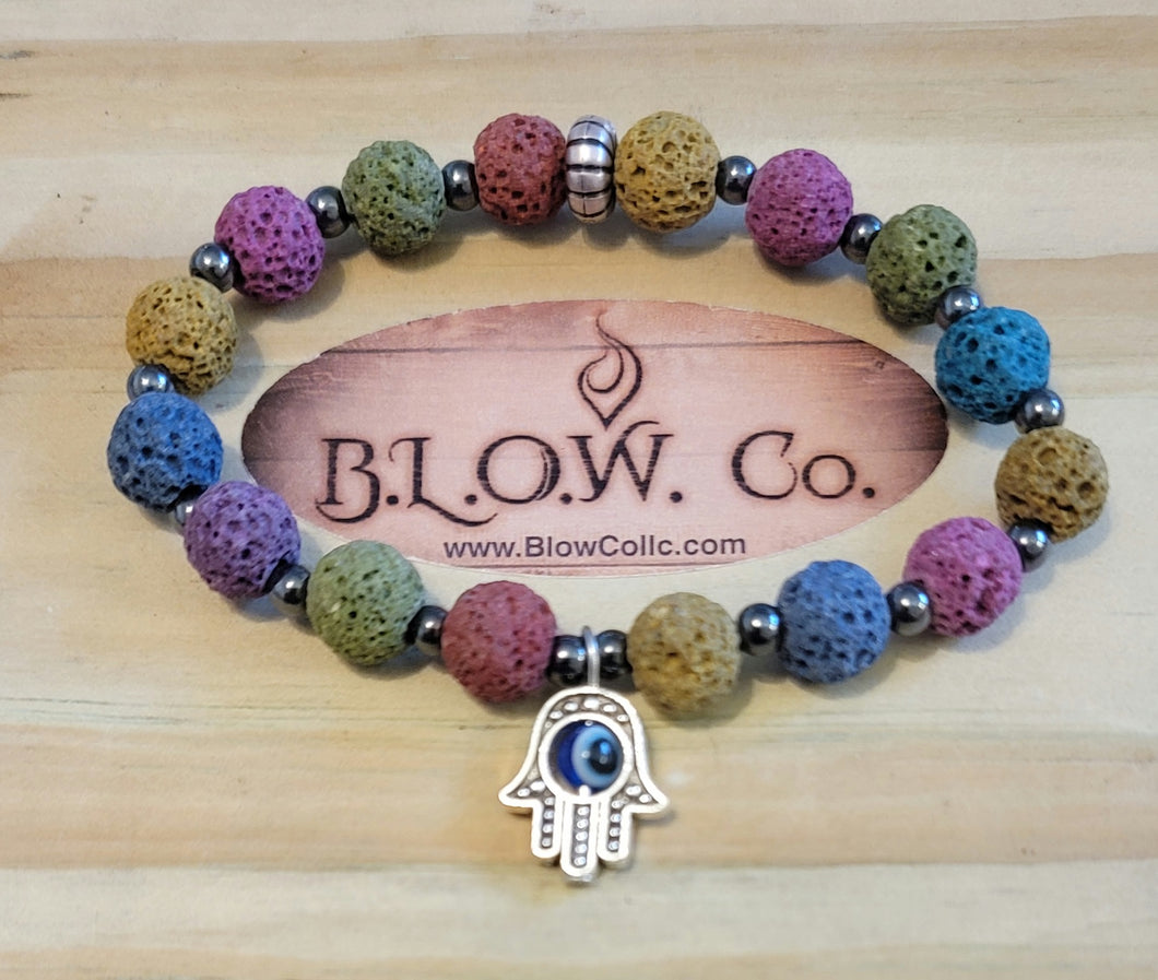 B.L.O.W. Co Custom Lava Stone Bracelet
