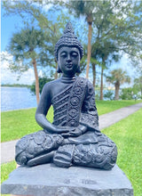 Load image into Gallery viewer, Shungite Large Buddha Statue
