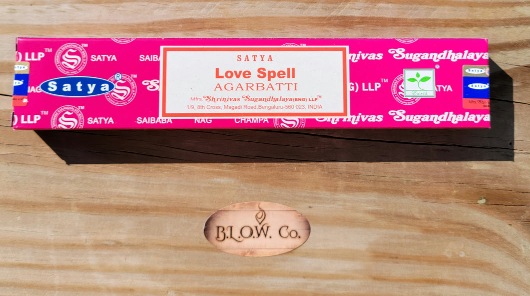 Satya Love Spell Incense