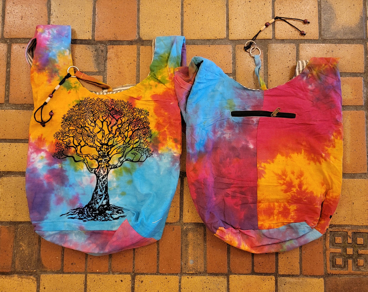 Tye Dye Tree of Life Hobo Bag – B.L.O.W. Co. Candles