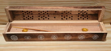 Load image into Gallery viewer, Wooden Seven Chakra Incence Box
